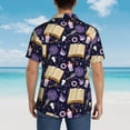 thumbnail image 6 of Xecao Lavender Flowers print Hawaiian shirt - a stylish short-sleeve button-down for men, perfect for casual beach and tropical outings., 6 of 9