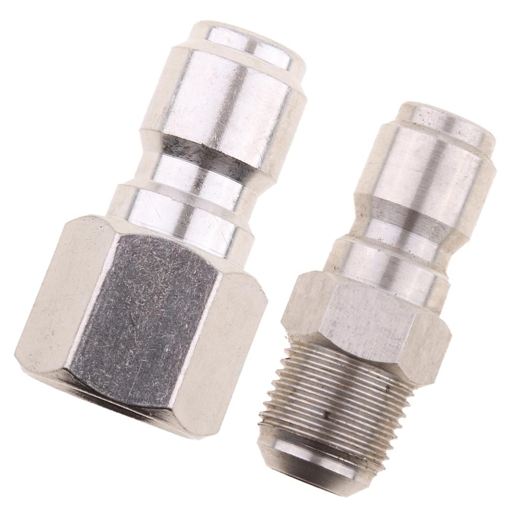 2Pcs 3/8" Connector to 15mm Adapter Pressure Washer Coupling