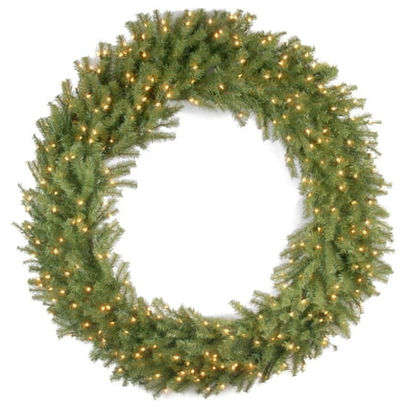 UPC 729083462078 product image for Pre-Lit Norwood Fir Artificial Christmas Wreath - 60-Inch  Clear Lights | upcitemdb.com