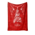 thumbnail image 2 of Euaioeiu Christmas Throw Blanket Flannel Fleece Reversible Soft Warm Plush Sherpa Blankets for Couch Bed Sofa Winter Decorations, 29.53x39.37 Inches, Red Home Decor Gift for Family, 2 of 6