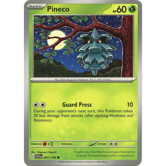 Pokemon Scarlet & Violet Base Set Common Pineco #1
