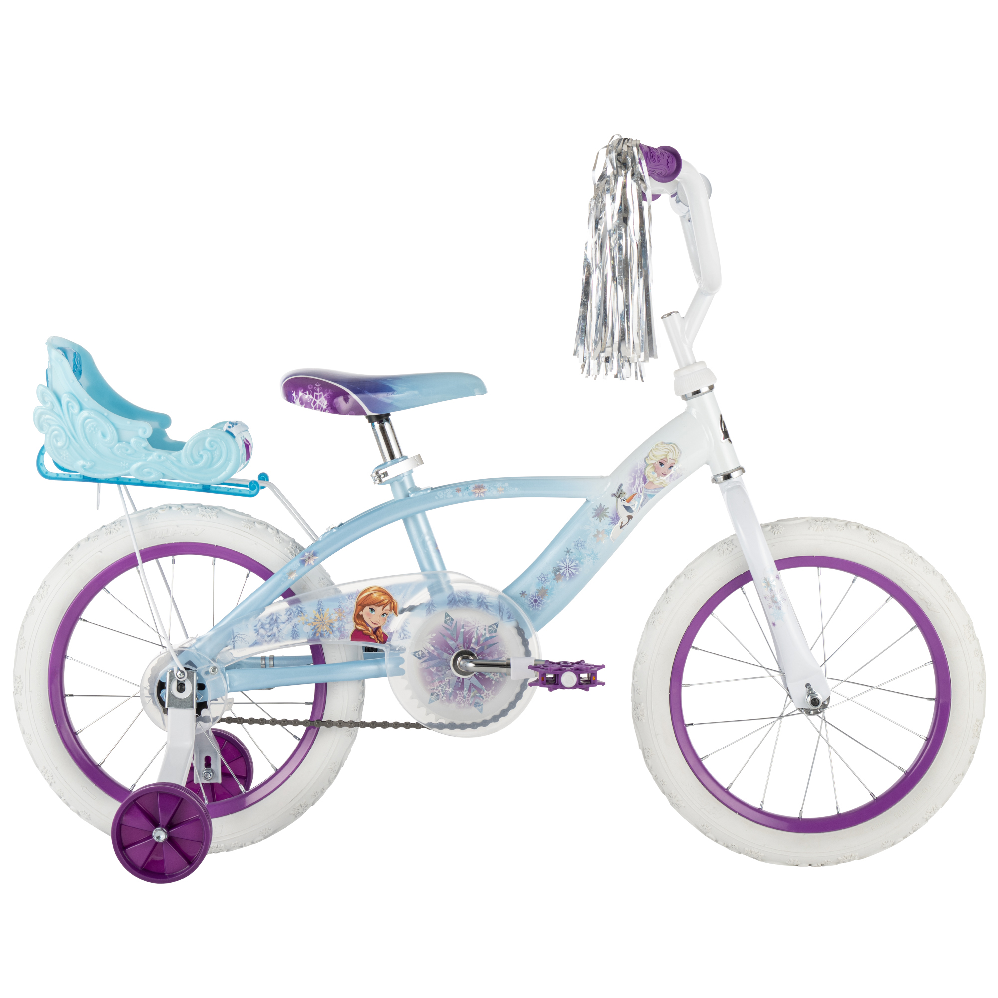 Huffy 16" Disney Frozen Kids' Bike, Fits Riders 42"-48", Blue, Youth, Girl's