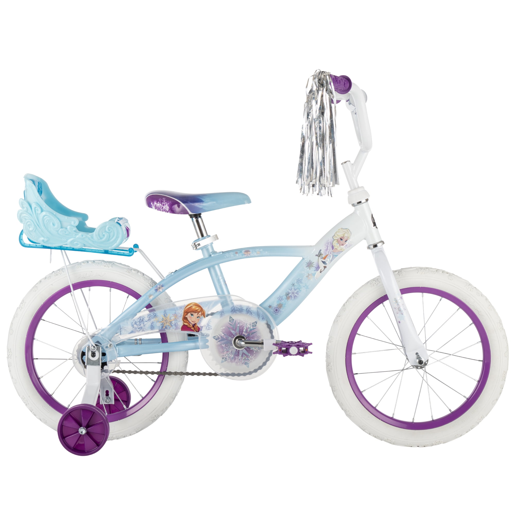 Huffy 16" Disney Frozen Kids' Bike, Fits Riders 42"-48", Blue, Youth, Girl's