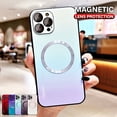 thumbnail image 4 of iPhone 12(6.1) is suitable for Mag Safety Shockproof Case with gradient lens film magnetic suction case, 4 of 7