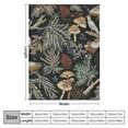 thumbnail image 4 of Nawypu  Dark Wild Forest Mushrooms Blanket Soft and Lightweight Flannel Throw Suitable for Use in Bed, Living Room and Travel, 4 of 6