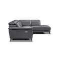 thumbnail image 4 of Valencia Barletta Contemporary Top-grain Leather Reclining Sectional Sofa, 4 of 7