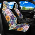 thumbnail image 2 of Binienty Dahlia Floral Car Seat Covers & Accessories Washable Waterproof Auto Seat Covers To Protect Seats Anti-Scratch Vehicle Bucket Cushions Airbag Compatible for Cars SUV Truck Van, 2 of 8