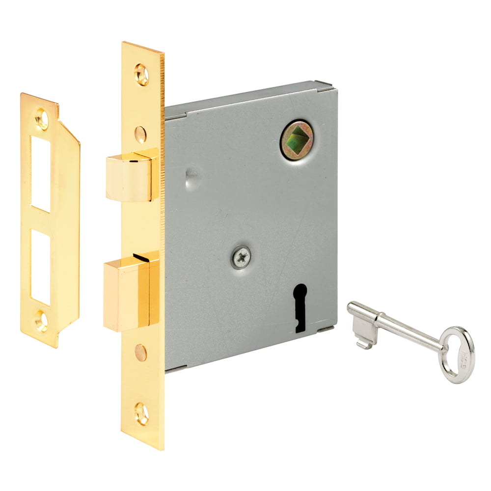 Brass Door Locks 2-1//4/"  Old Time Mortise Interior Door Lock Set New