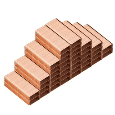 Uxcell Staples for Stapler, 8 Pack #10 Mini 3/16 Inch Length Staples for Office Supplies, Rose Gold