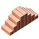 thumbnail image 1 of Grapas Uxcell para grapadora, paquete de 8, grapas mini #10 de 3/16 pulgadas de largo para suministros de oficina, dorado rosa, 1 of 6