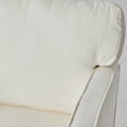 thumbnail image 5 of GIANNA Fabric Accent Chair with Supportive Backrest and Armrest, Modern Comfy Chair for Living Room, Bedroom, or Office, White, 5 of 8