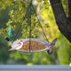 thumbnail image 5 of Bandeja colgante de comedero para pájaros para jardín al aire libre | Bandeja de baño grande para pájaros | Fácil mantenimiento y sin montaje | Sistema de ventilación resistente al moho | 22.5x23cm, 5 of 7