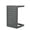 Grey + Aluminium, variant on Aluminum C-Shaped Side Table, Modern C Shape End Table For Living Room Bedroom Sofa Side