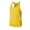 Yellow, variant on Xunlbb Men's Tank Tops Breathable Fabric Summer Athletic Tank Top with Advanced Moisture Management Round Neck Sleeveless Essentials for Gym Workout Plus Size