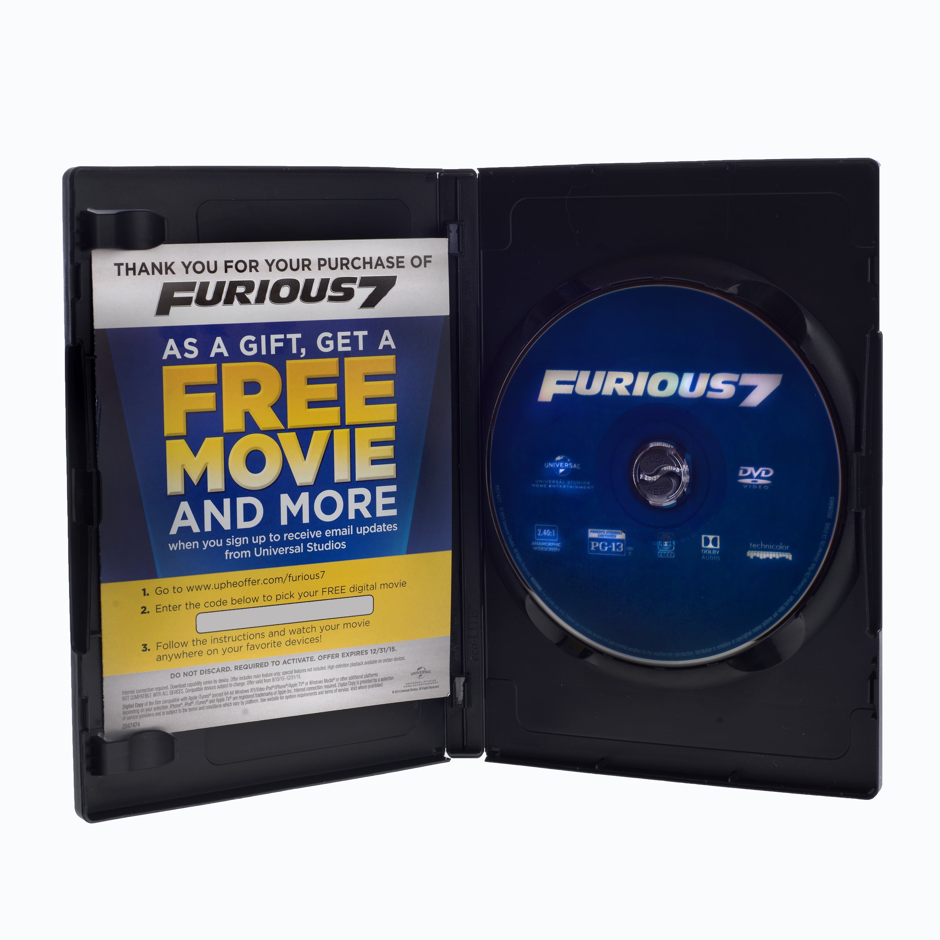 【初回限定お試し価格】 Furious 7 (Blu-ray + DVD) - Walmart.com その他