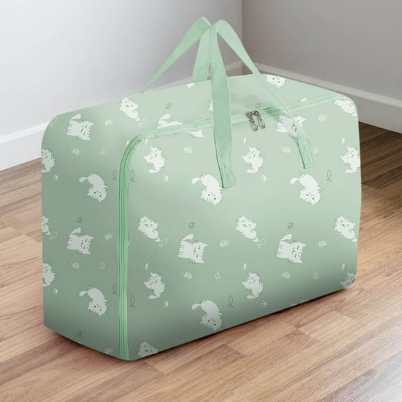 PRETXORVE Grand Rangement Réutilisable avec Poignées et Fermetures Éclair Robustes, Robuste Lavable pour Déménagement, Organisateur sous le Lit pour Literie, Couverture