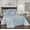 Blue, variant on Charleston Estate Floral Matelasse Coverlet, 100% Cotton, Scalloped Edges, King/Cal King, White - Breathable Farmhouse Bedding