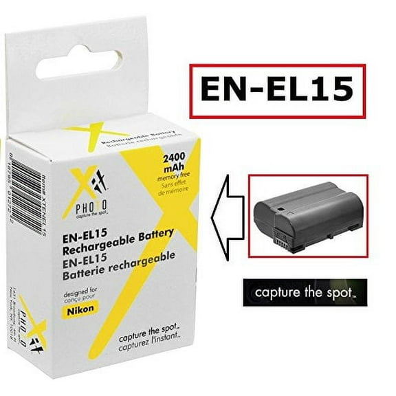 Hi Capacity 2400mAh EN-EL15 Lithium Ion Battery for Nikon D750