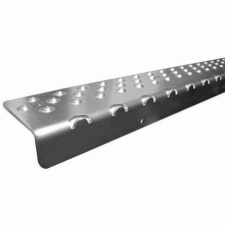 Handi Ramp Stair Nosing Aluminum Silver, 30 in W x 1/4 in Thick NSN122730SL0