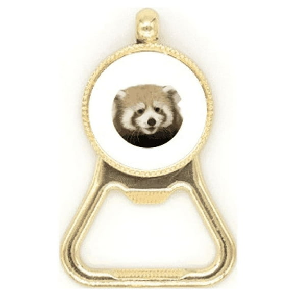 Brown Jungle Civet Cats Lovely Little Beer Bottle Cap Opener Stainless Steel Key Chain