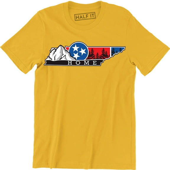 USA Star Flag Home Mountain Hiking Camping Climbing Vacation Men's T-Shirt