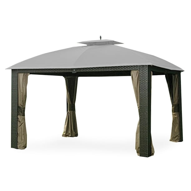 Sunjoy Sesame Light Gray Replacement Canopy For Oakmont Gazebo