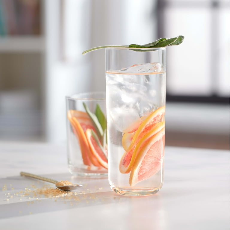 Libbey Swerve 16-Piece Tumbler and Rocks Glass Set