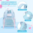 thumbnail image 4 of Mochila transparente MOONBABY Lovely para niñas en edad escolar azul, 4 of 9