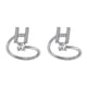 thumbnail image 4 of Anillo abierto de Cobre Jumpingount con letras mayúsculas Plata Ajustable, 4 of 6