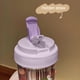thumbnail image 4 of Vaso de plástico con pajita y asa de gran capacidad (600 ml) | Vaso hermético para estudiantes y oficina, ideal para tés de hierbas e infusiones de frutas | Incluye 1 taza en rosa, morado, blanco o, 4 of 6