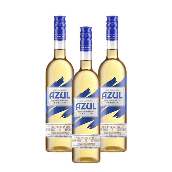Pack De 3 Tequila Gran Centenario Azul Reposado 700Ml
