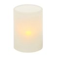 thumbnail image 1 of Set Of 2 White Led Wax Coated Pillar Candles, 1 of 1