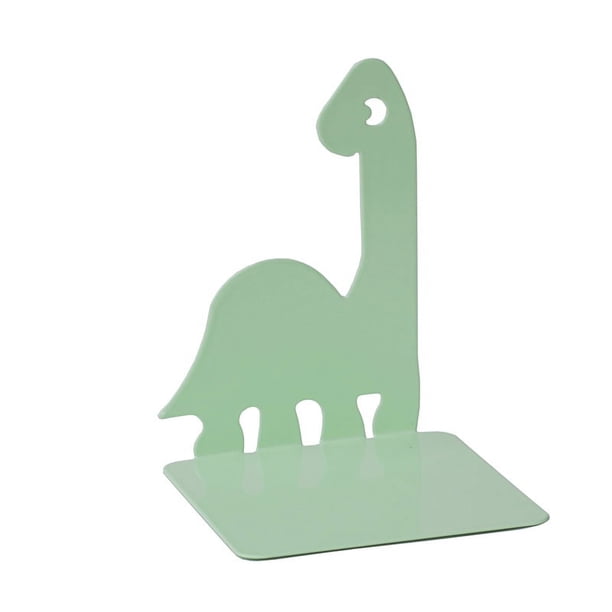 Soporte de libros de metal con forma de dinosaurio, para oficina, escritorio, almacenamiento de hierro, soporte para libros, papelería, marcapáginas