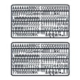 thumbnail image 3 of Letras De 3/4 De Pulgada Para Tableros De Letras Flet, 300 Piezas, Incluidas Letras, Números Y Símbolos Para Tableros De Mensajes De Plástico Intercambiables (Negro), 3 of 5