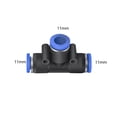 thumbnail image 2 of Conector reductor de tubo neumático de 3 vías en forma de T de 11 mm x 11 mm, 2 of 3