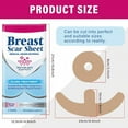 thumbnail image 6 of Silicone Scar Sheets for Breast, Silicone Scar Tape, Reusable and Effective Breast Silicone Scar Sheets, 4 Pairs, 6 of 8
