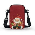 thumbnail image 2 of XYZCANDO Santa Claus Cellphone Crossbody Bag Small Messenger Handbag for Travel Running Shop Portable Coin Purse Single Shoulder Bag Mini Purse Corssbody, 2 of 7