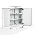 thumbnail image 5 of Homy Casa Metal Storage Cabinet with 2 Doors Utility Cabinet for Entryway Office Kitchen Chalk White, 5 of 6