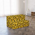 thumbnail image 2 of Tropical Foldable Mattress, Vivid Wild Flowers Scene, 74.8" x 39.4", Yellow Grey, by Ambesonne, 2 of 3