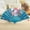 Sky Blue, variant on Dance Wedding Party Lace Silk Folding Hand Held Flower Fan Stand up Fan