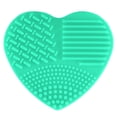 thumbnail image 2 of Flmtop Love Heart Wash Cosmetic Brushes Cleaner Silicone Makeup Tool Cleaning Scrubber, 2 of 2
