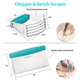 thumbnail image 2 of Set de Mezclador de Masa y Raspador de Banco ALLTOP de Acero Inoxidable, 2 of 8