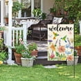 thumbnail image 2 of Sinkoo Hummingbird Spring Flowers Garden Flag 12 x 18 Inch Double Sided, Seasonal Flowers Welcome Yard Outdoor Flag, 2 of 7