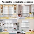 thumbnail image 6 of Grey Stripe Kitchen Curtains 84 Inch Length, Modern Abstract Monochrome Geometric Grommet Top Bedroom Living Room Curtains, Light Filtering Cafe Curtain Drapes 2 Panels Set 104''x84'', 6 of 9