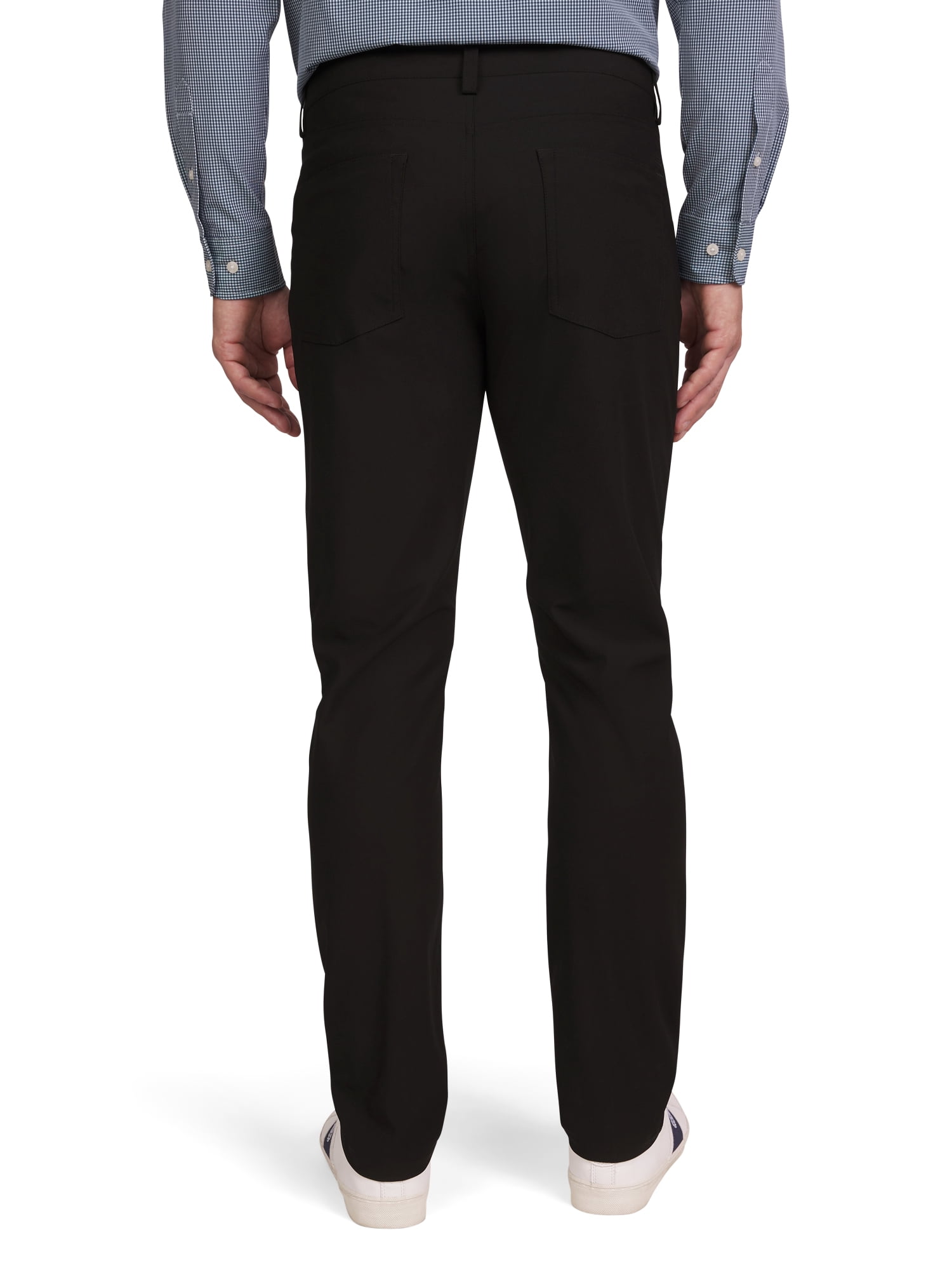 Chaps Men's & Big Men's Straight Tapered Fit Pants with Pockets