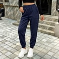 thumbnail image 5 of Lmnyox Toddler Kid's Sweatpants Fashion Elastic Waist Cuffed Pants Plain Athletic Trousers with Pockets, 5 of 6