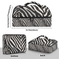 thumbnail image 3 of Iauyy Casserole Carrier for Hot Food Insulated Casserole Travel Carry Bag with Lid Food Warmer Bag for Party/Picnic,Zebra Pattern, 3 of 7