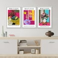 thumbnail image 4 of IDEA4WALL Framed Canvas Print Wall Art Set of 3 Abstract Flower Vases by Henri Matisse Retro Abstract Floral Fine Art Vintage Colorful Botanical Prints Artwork for Room Decor -, 4 of 5