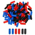 thumbnail image 1 of Unique Bargains 180pcs Rubber End Caps 4.5mm ID Vinyl PVC Round Tube Bolt Cap Cover Screw Thread Protector, Black Red Blue, 1 of 5