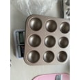 thumbnail image 6 of Qiangzon 9-Cup Non-Stick Carbon-Steel Half-Sphere Cupcake Pan – Quick-Release Muffin Mold for Cake Pops, Mini Cheesecakes, Gelatin Domes, Oven-Safe 500°F Bakeware for Party Desserts, 6 of 6